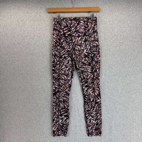 Lululemon Size 4 Fast Free Tight II 25" Leggings Kaleidoscopic Pink Black Purple - Picture 1 of 15